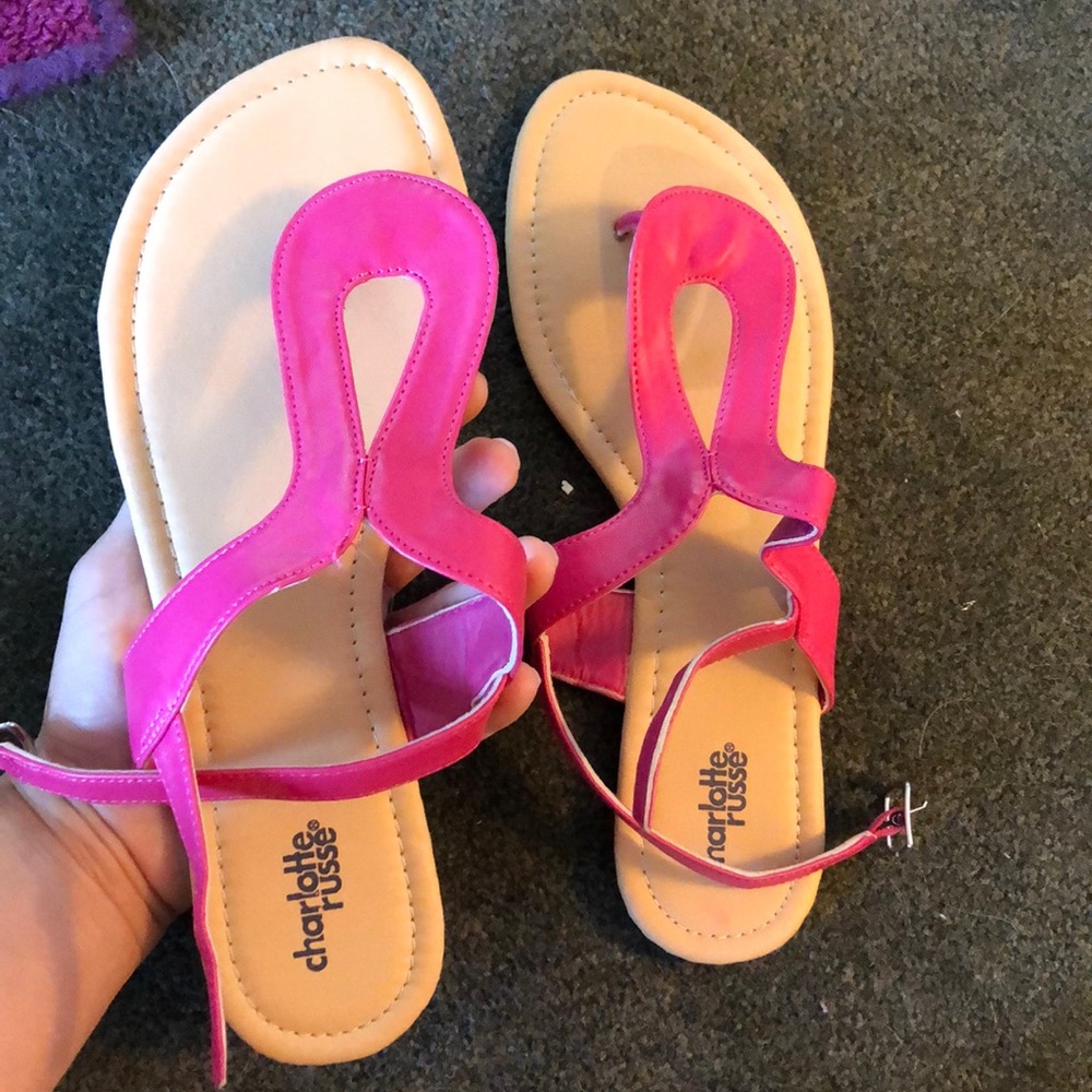 Never worn pink sandals